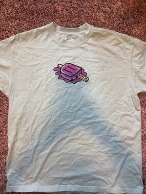 Nike Light Blue Tee with Purple Popsicle Graphic